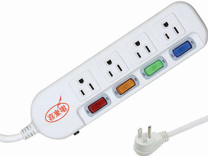 防突波雷擊4開4插3P延長線