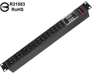 15A數位型電源排插-8座